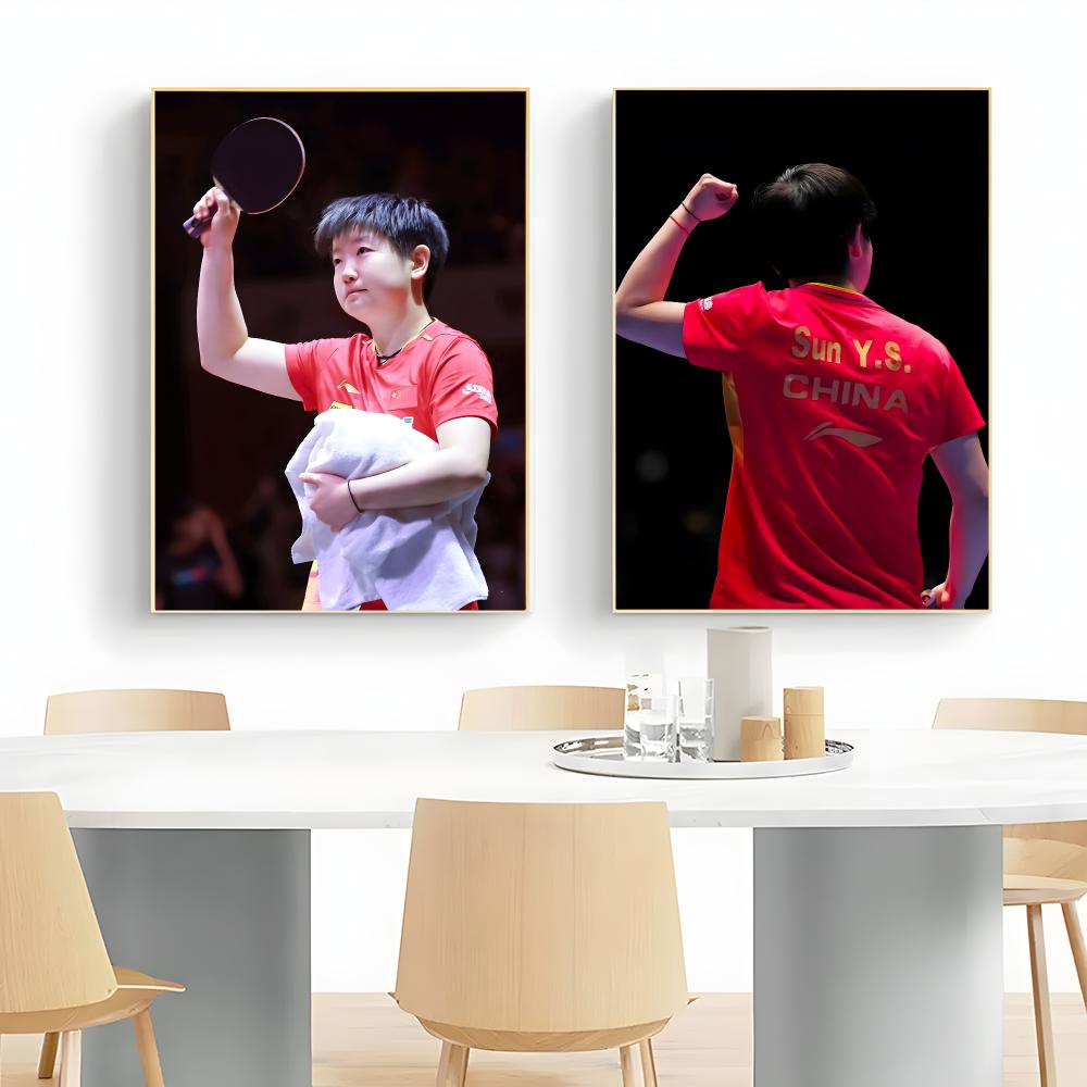ملصق جداري للاعبة البطلة في تن - مراجعة Table Tennis Champion وسعره