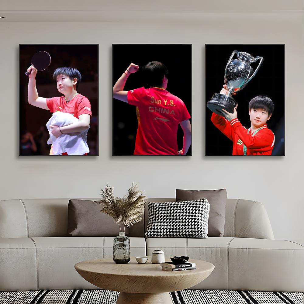 ملصق جداري للاعبة البطلة في تن - مراجعة Table Tennis Champion وسعره